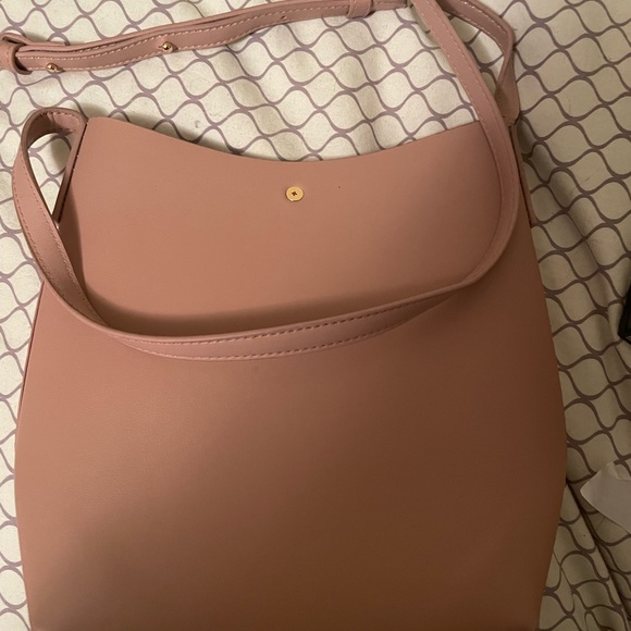 Anthropologie Samara Vegan Leather Handbag in soft pink - EUC. - Picture 5 of 7